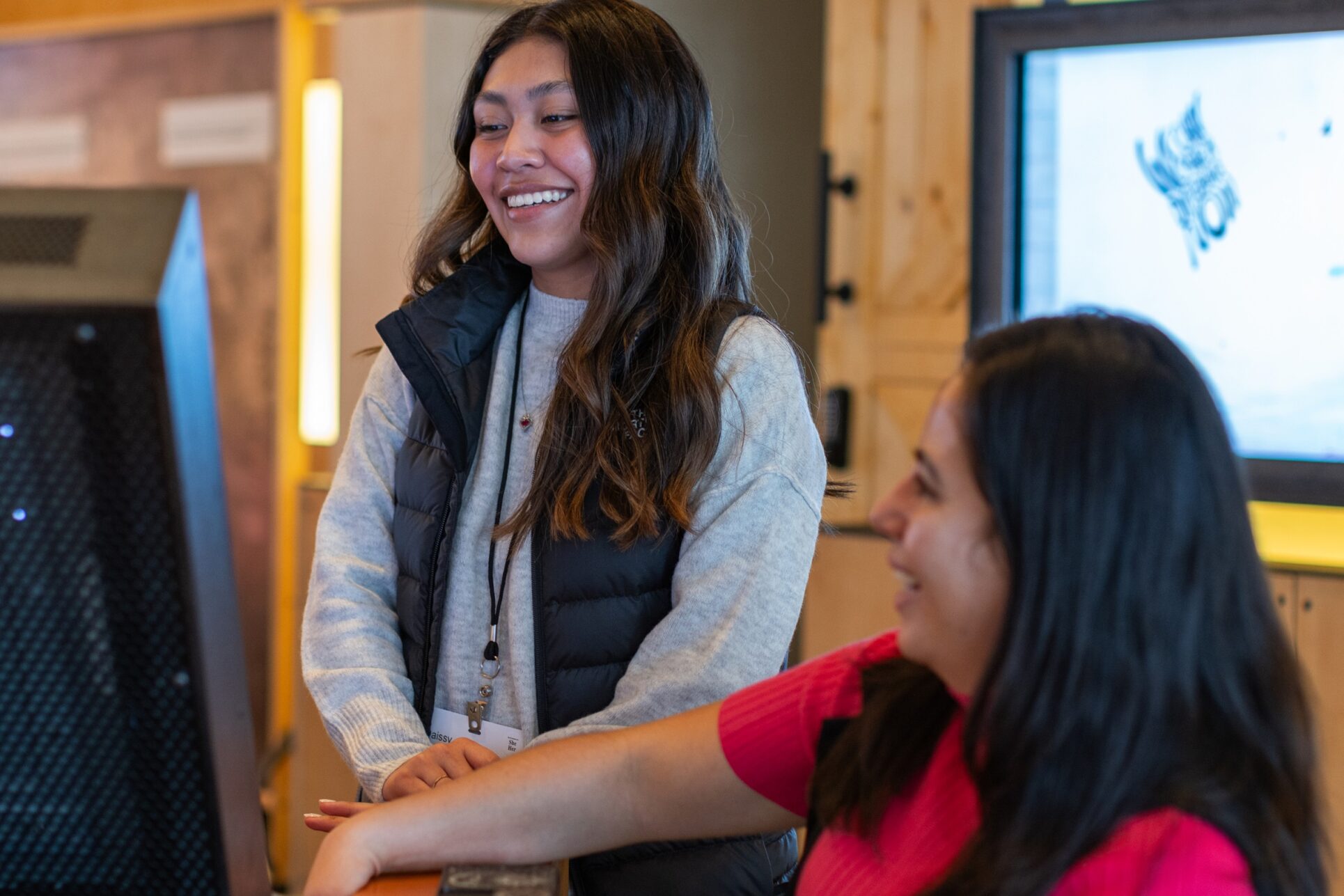 Students from across Washington state tour the Discovery Center during a convening at the Bill and Melinda Gates Foundation in Seattle