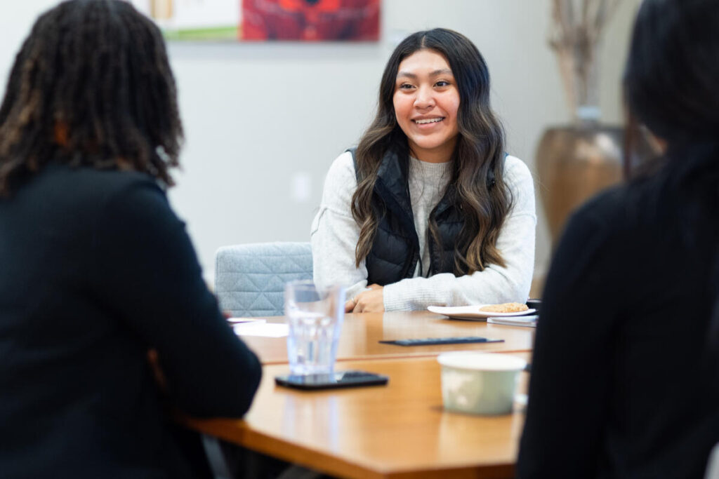 Students and legislators from across Washington State gather for the Senior Legislative Convening at the Bill and Melinda Gates Foundation in Seattle, Washington, on November 16, 2023.