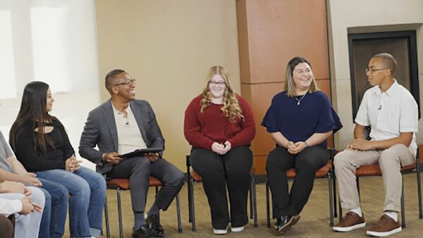 Allan Golston talks pathways with seven Yakima students