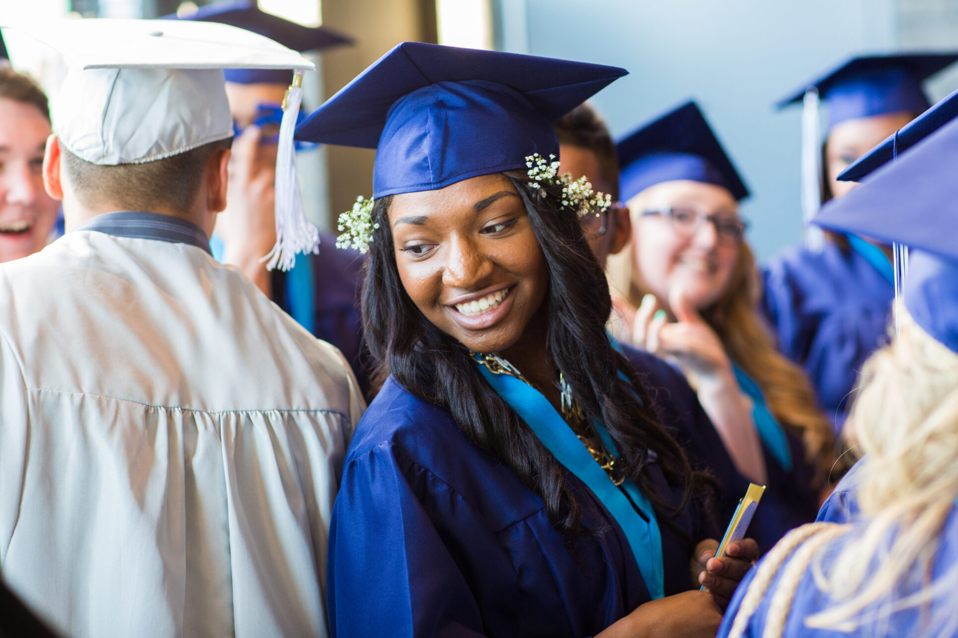 Rainier Beach High School conducts their 2014 graduation ceremony at the ShoWare Center in Kent, Washington on June 16, 2014.